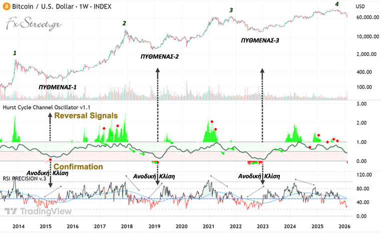 Εντοπίζοντας τους μακροπρόθεσμους πυθμένες του Bitcoin στο εβδομαδιαίο.. Εντοπίζοντας τους μακροπρόθεσμους πυθμένες του Bitcoin στο εβδομαδιαίο..
