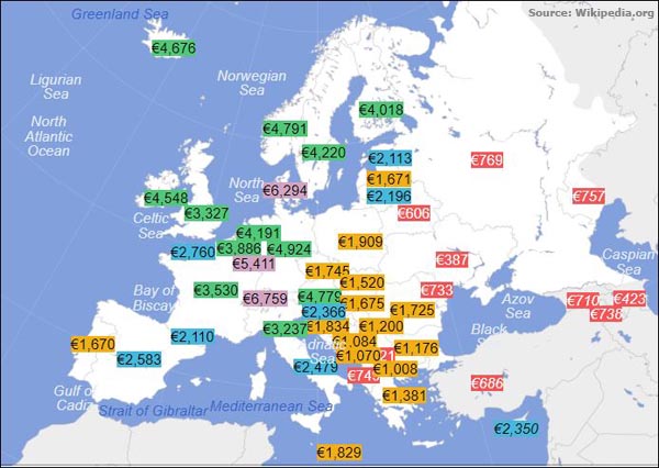 Μέσο μηνιαίο εισόδημα στην ευρύτερη περιοχή (πηγή Wikipedia)